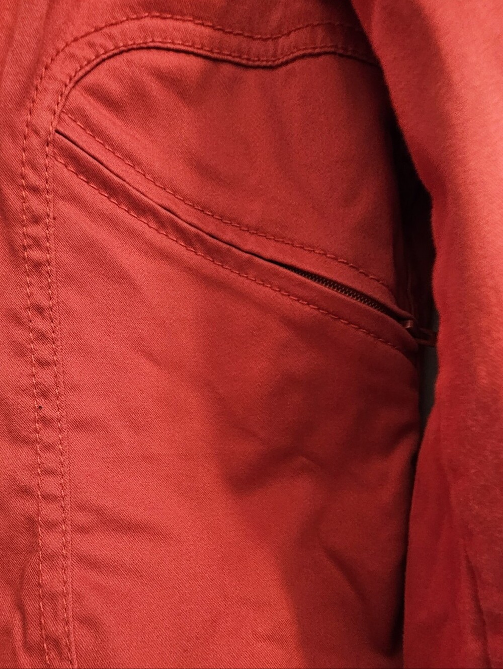Dkny Red Zip-Front Bomber Jacket - Picture 5 of 5